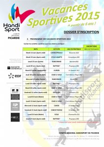 Dossier Inscription - Vacances Sportives 2015-4