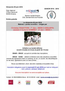 2016 - 06 - 05 Manifestation karaté défense