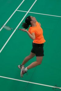 Dorine COCAGNE de la team AUC. Crédit photo : AUC Badminton