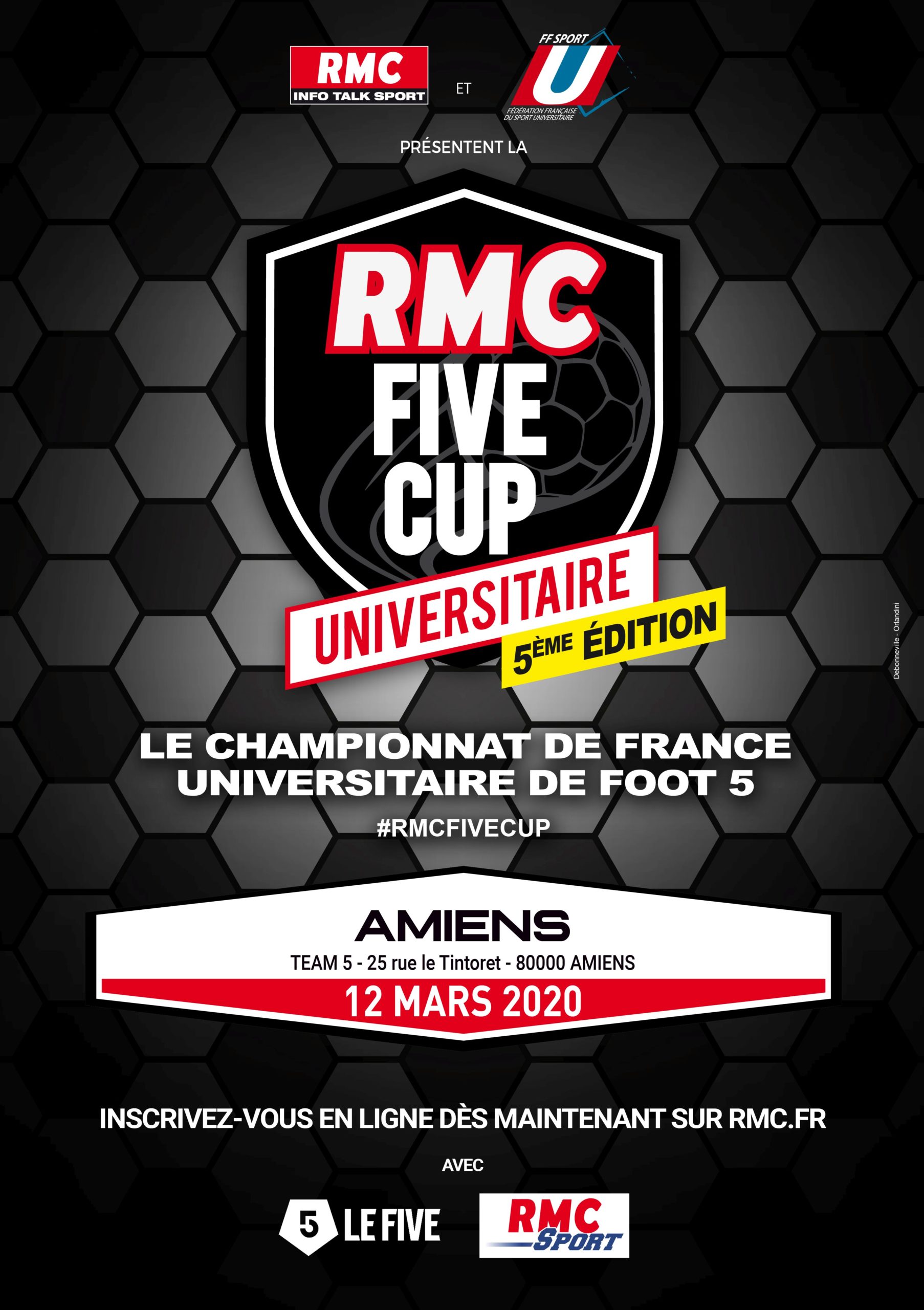 Amiens 2020 Affiche A3 Rmc Five Cup