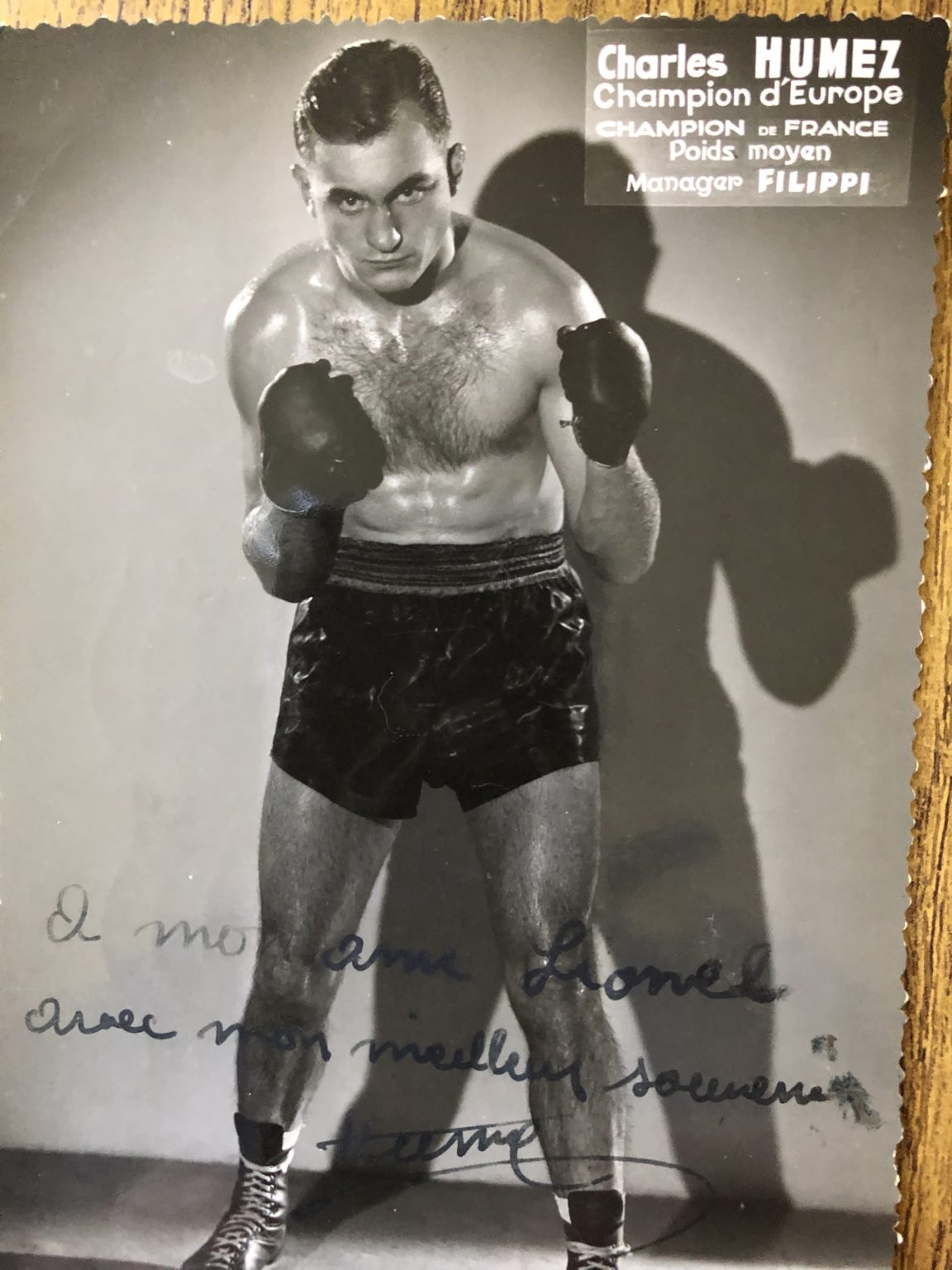 Carte Collection Editions Rencontre 1979 - Boxe : Charles Humez