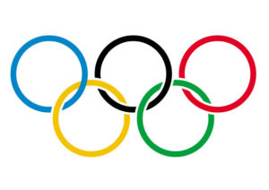 olympic rings on white