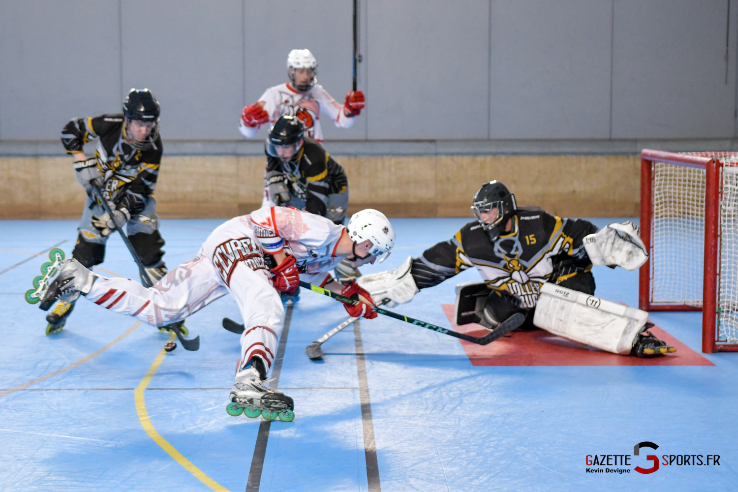 roller hockey ecureuils amiens saint medard match 2 playoffs gazettesports kevin devigne 29