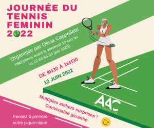 affiche aac tennis féminin