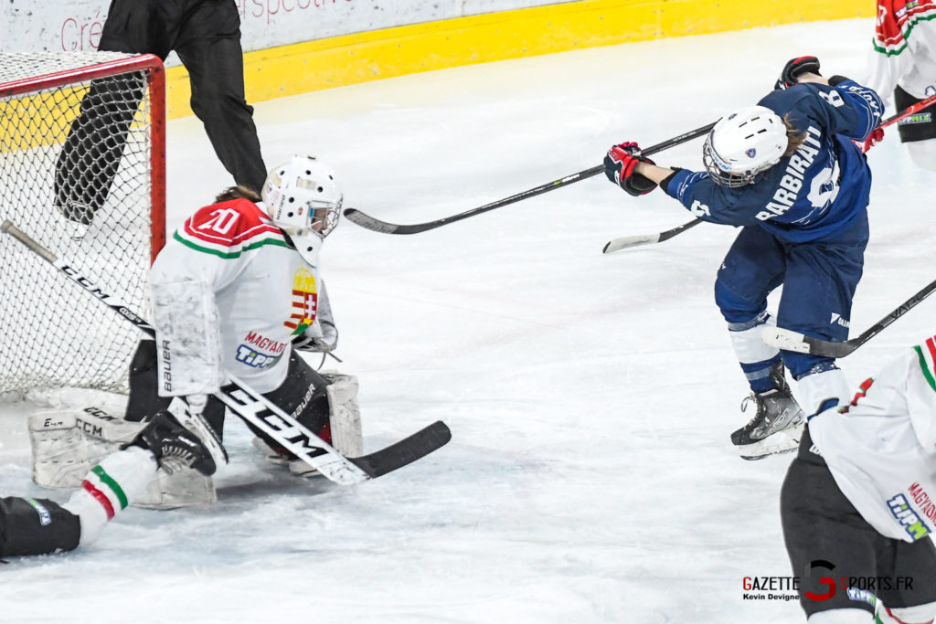 hockey sur glace tournoi des 4 nations equipe de france feminine hongrie gazettesports kevin devigne 019