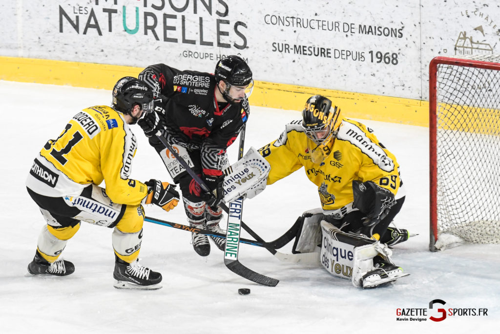 hockey sur glace playoffs match 3 gothiques d'amiens dragons de rouen gazettesports kevin devigne 40