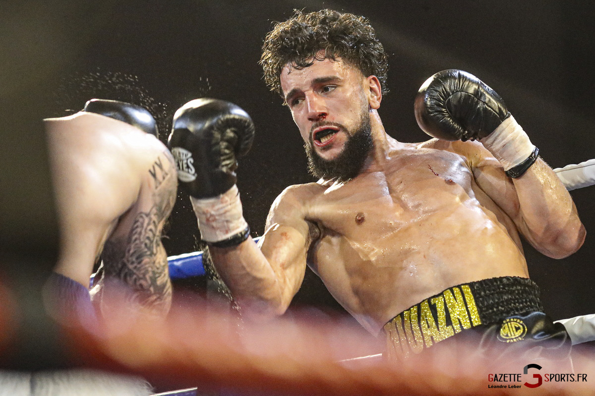 boxe coliseum abc amiens boxing club rouge professionnel super moyen nabil bouazni vs florian bruneval gazettesports leandre leber 22