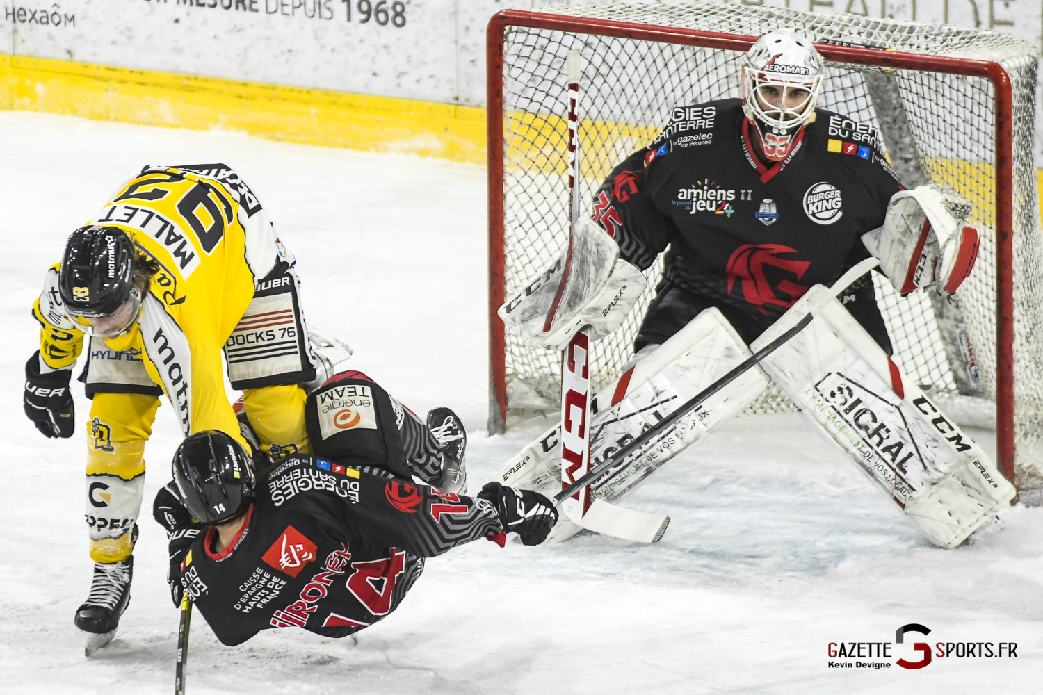 hockey sur glace ligue magnus j33 gothiques dragons rouen gazettesports kevin devigne 42