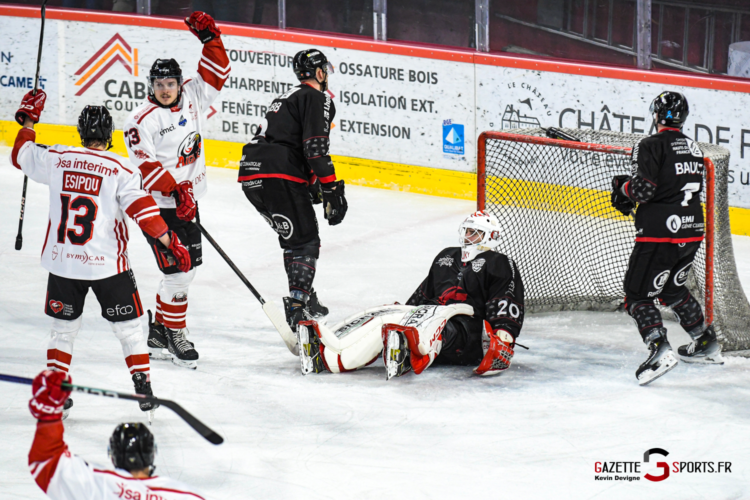 hockey sur glace coupe de france gothiques amiens aigles nice gazettesports kevin devigne 78