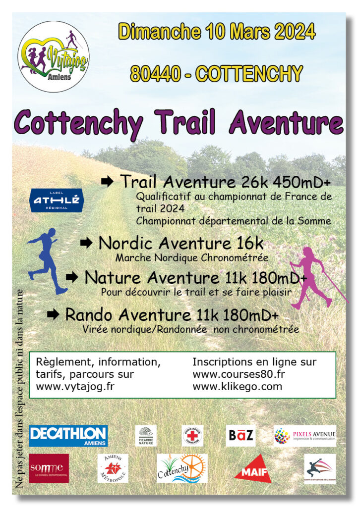 affiche cottenchy trail aventure 2024