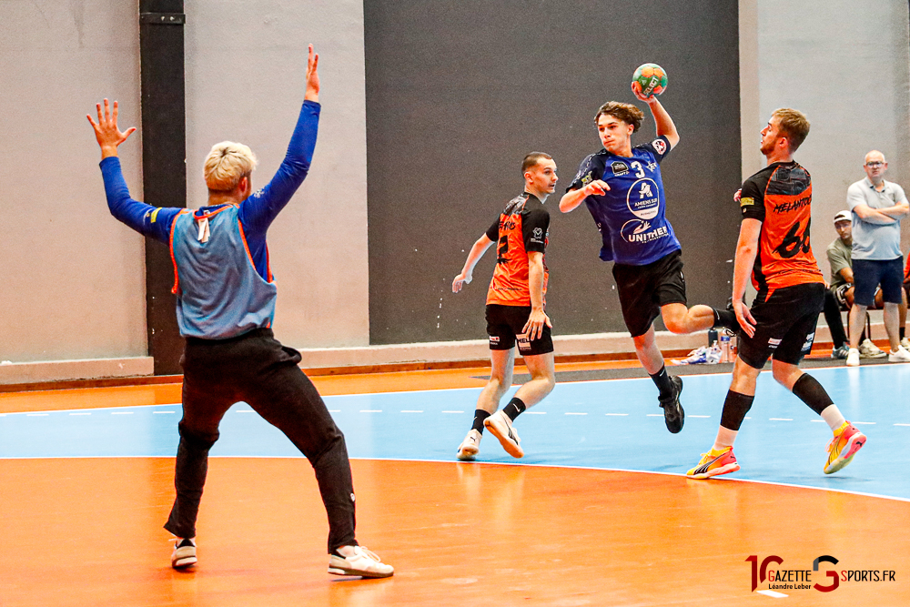 handball coupe de france amiens handball club ahc vs melantois leandre leber gazettesports