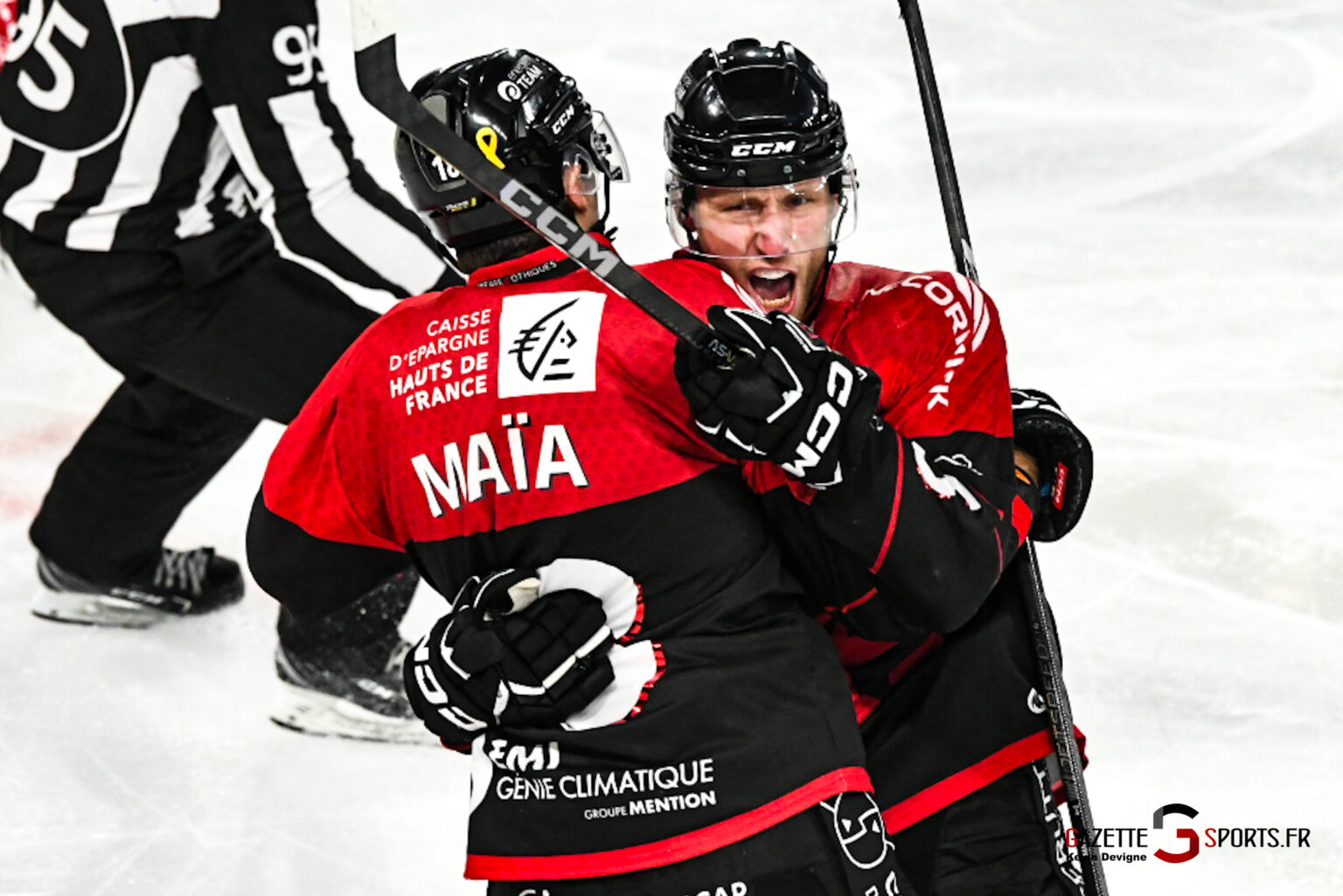Fanion Hockey Sur Glace Amiens SCA / ACS - Wimpel Banderin - Occasion