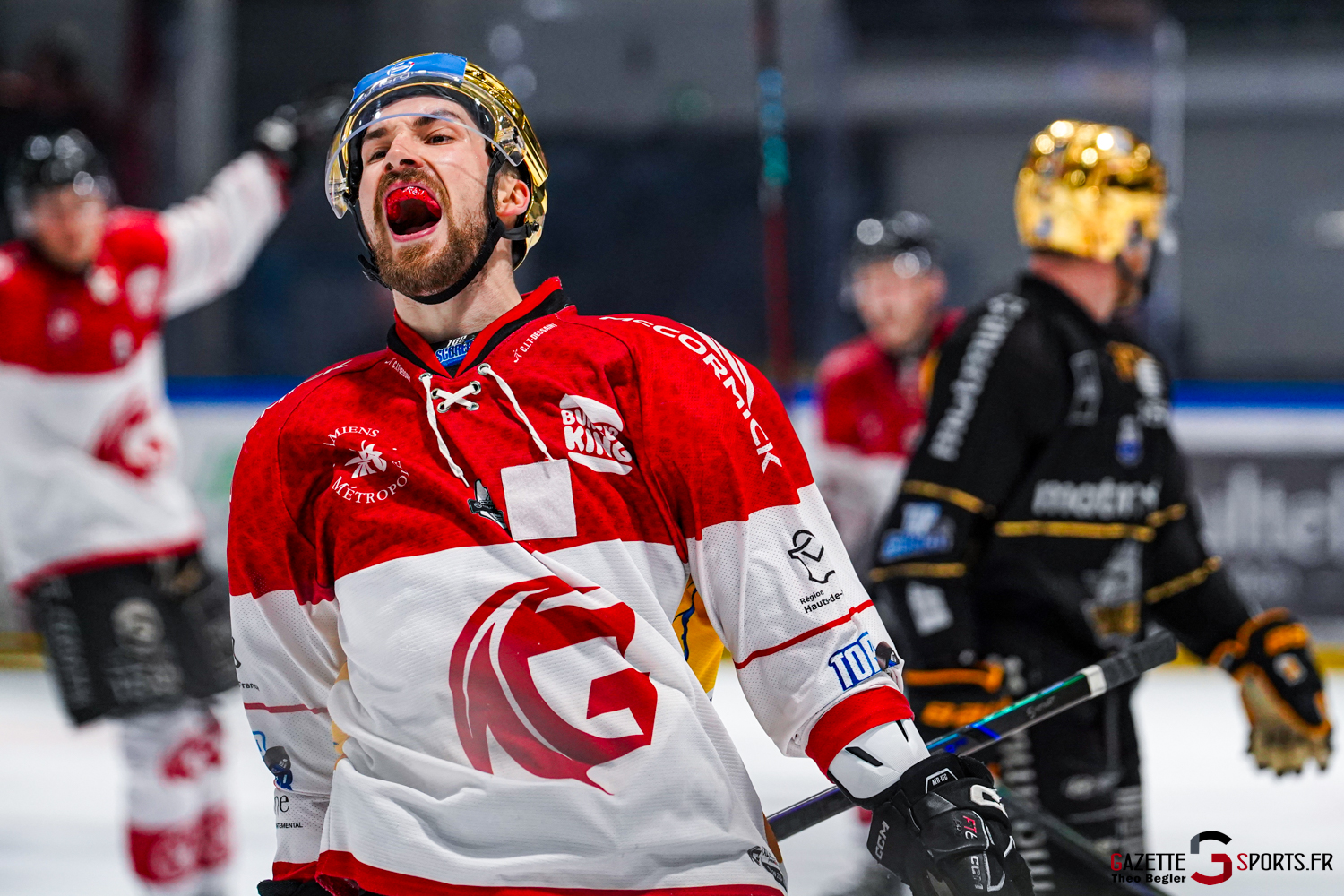 hockey sur glace ligue magnus play offs match 5 dragons rouen gothiques amiens gazette sports théo bégler 058