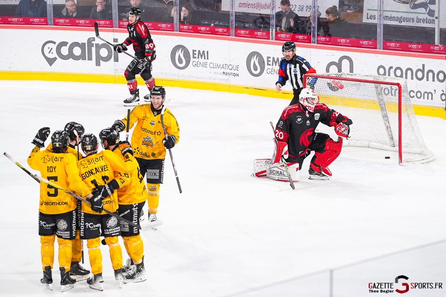 gothiques d’amiens v dragons de rouen ligue magnus journée 40 amiens