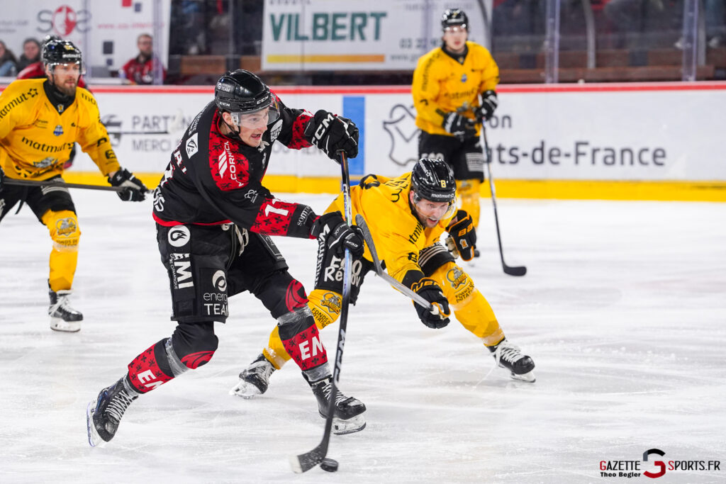 hockey sur glace ligue magnus playoffs match 3 gothiques amiens dragons rouen gazette sports theo begler 017