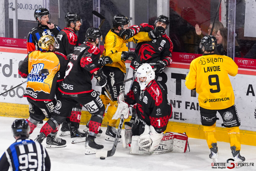 hockey sur glace ligue magnus playoffs quarts de finale match 6 gothiques amiens dragons rouen gazette sports theo begler 009