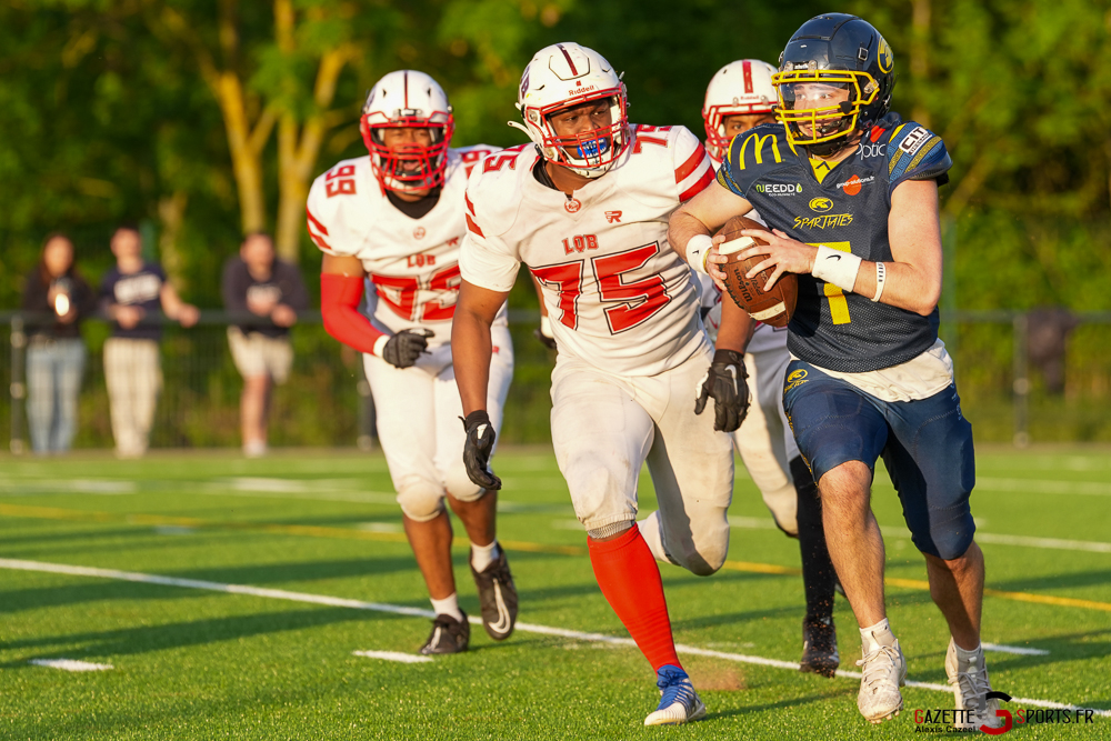 football americain d2 spartiates gladiators j9 gazettesports alexis cazeel 17