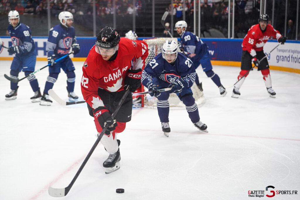 hockey sur glace match amical : france canada