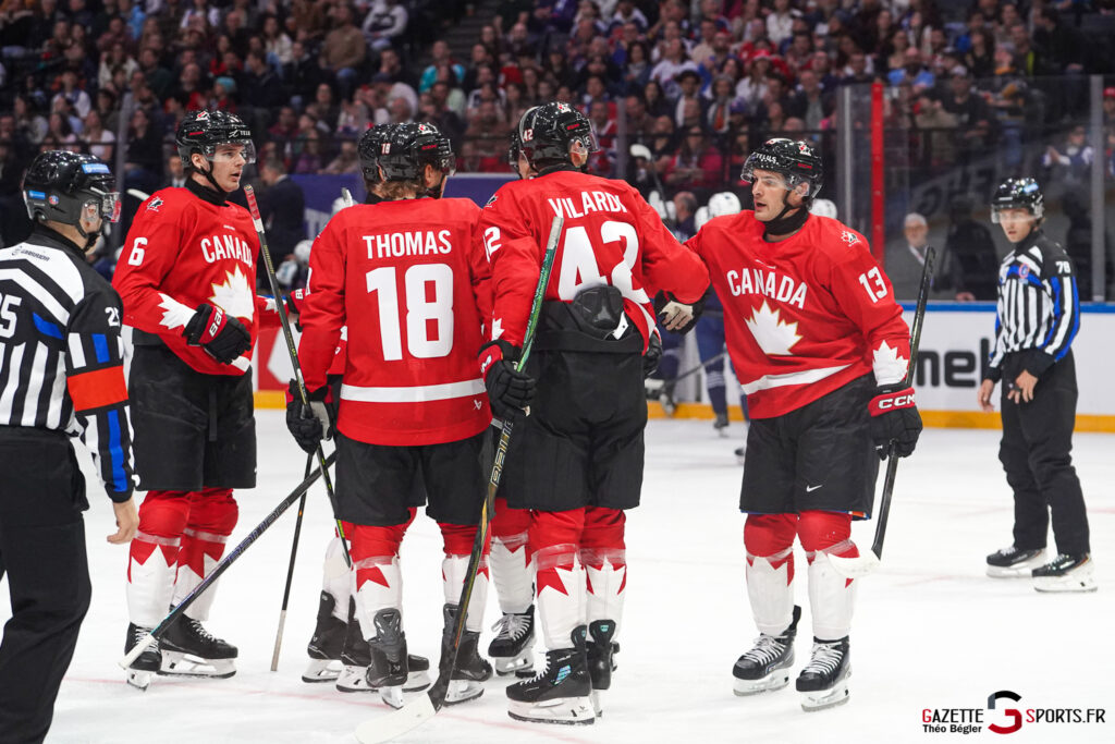 hockey sur glace match amical : france canada