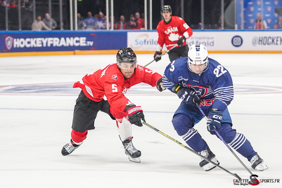 hockey sur glace match amical : france canada