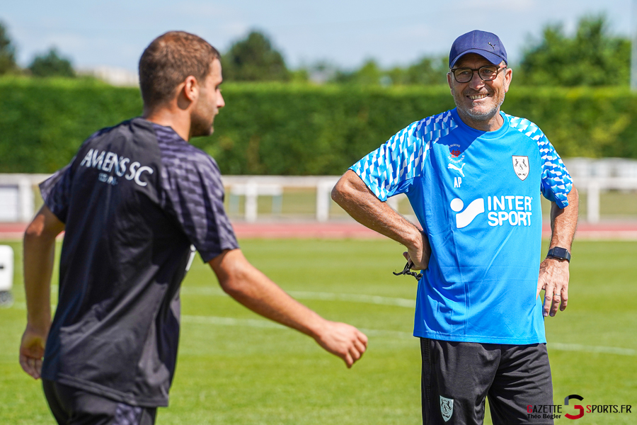 football ligue 3 : entra&icirc;nement de l&rsquo;amiens sc